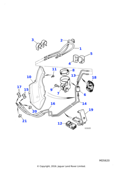 KDP215150 - Jaguar Pipe clip