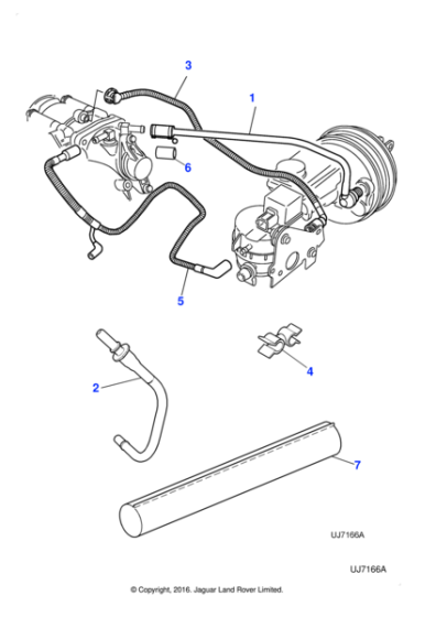 XR818547 - Jaguar Outlet hose