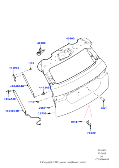 LR136979 - Land Rover Nut