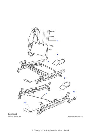 BTR6655 - Land Rover Lumbar support mechanism-electric front seat squab