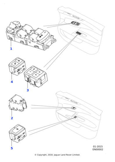 T2H3543 - Jaguar Seat switch