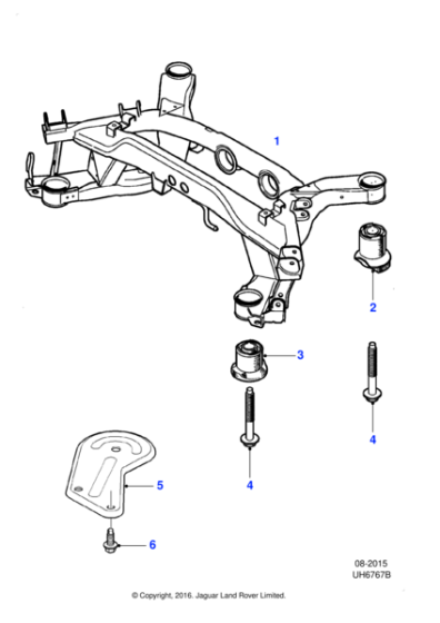 XR81841 - Jaguar Bolt and washer