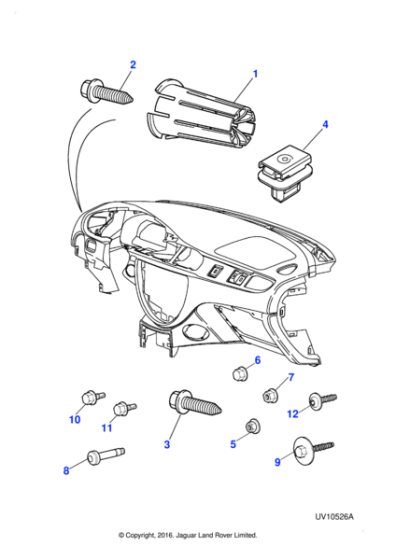 XR86330 - Jaguar Shouldered bolt