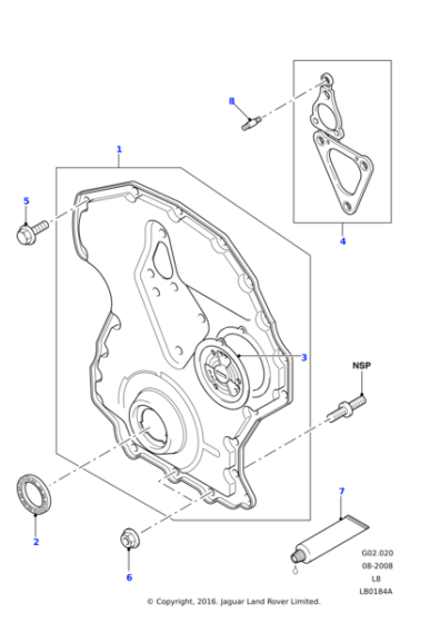 LR004639 - Land Rover Cover - Fuel Pump