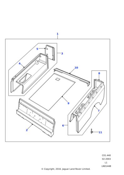STC1855 - Land Rover Panel-rear end