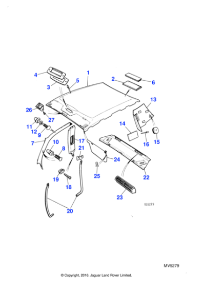 BBC7525XE - Jaguar Fixing button