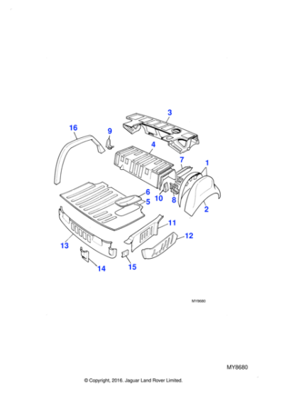 9550 - Jaguar Reinforcing bracket