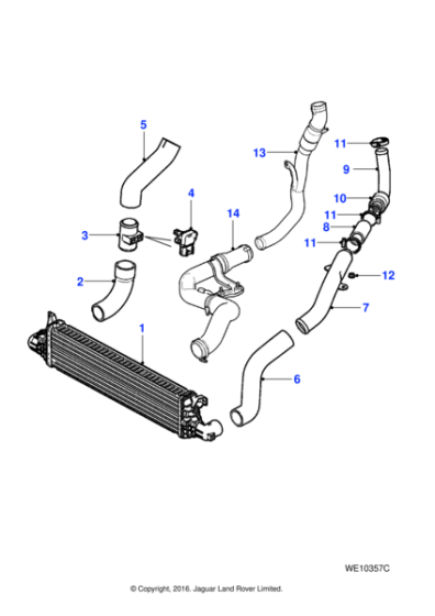 C2S41310 - Jaguar Air tube