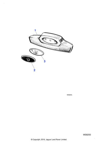 C39047 - Jaguar Daimler badge