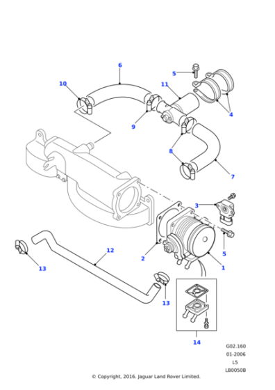 MHB000240 - Land Rover Throttle body assembly TBi