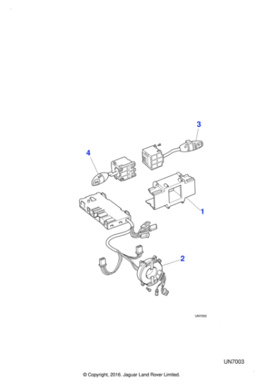 XR836630 - Jaguar Windscreen wash/wiper switch
