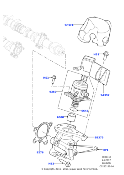 LR038311 - Land Rover Tappet