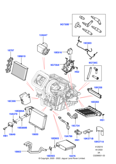 LR115835 - Land Rover Filter - Pollen