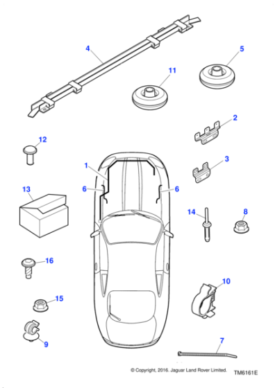 LJB3410AD - Jaguar Anti lock brake system harness