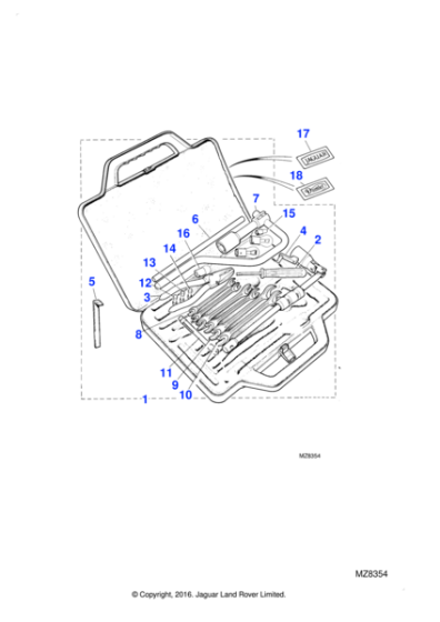 BAC2518 - Jaguar Handle