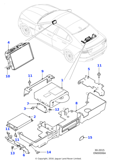 T4N14789 - Jaguar Touch screen display