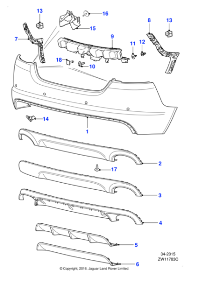 C2Z16551 - Jaguar Valance panel | Jaguar Land Rover Classic Parts