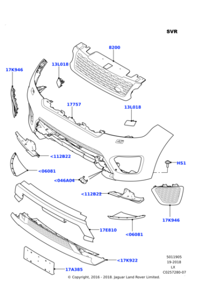 LR062294 - Land Rover Insert