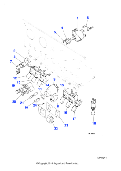 RTC432J - Jaguar Headlamp dip switch