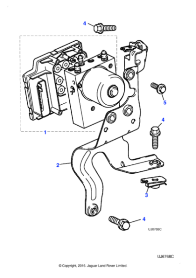C2C31680 - Jaguar Hydraulic control unit