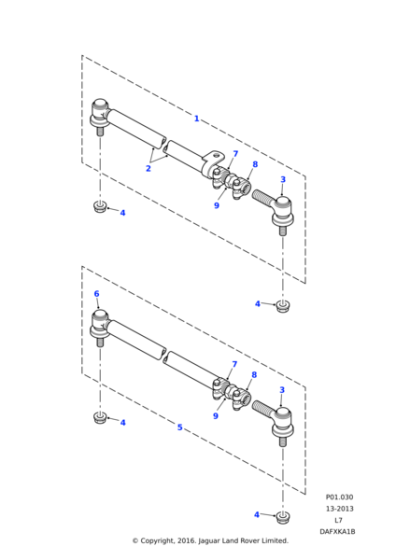 TIQ000020 - Land Rover Track rod assembly