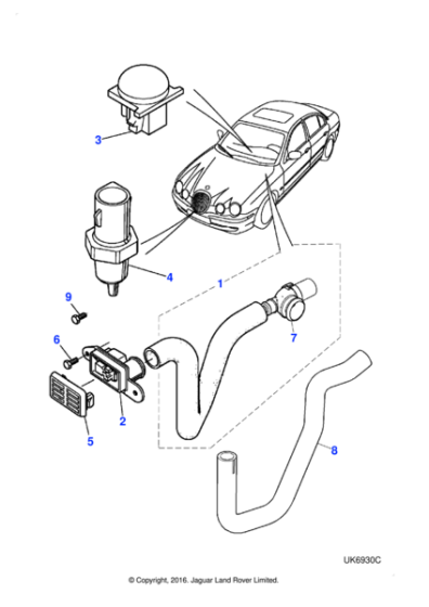 XR836394 - Jaguar Solar sensor