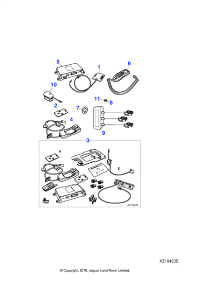 C2C14325 - Jaguar Mobile/portable telephone aerial
