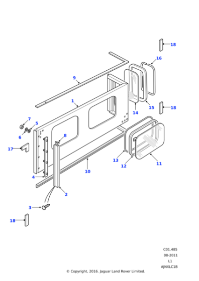 ARR710370 - Land Rover Body side