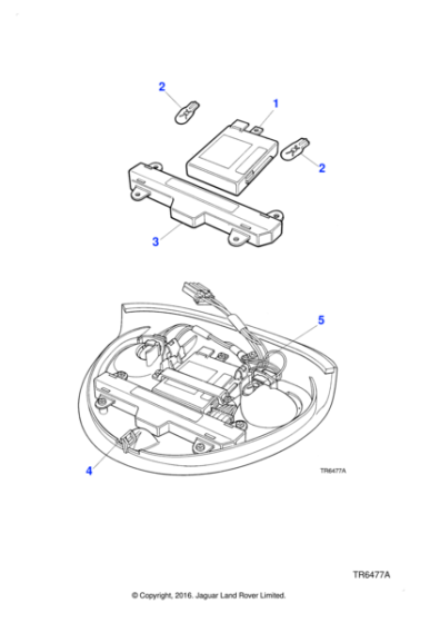 C2N1473 - Jaguar Garage door opener module