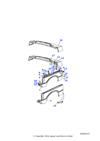 390123 - Land Rover Angle mounting