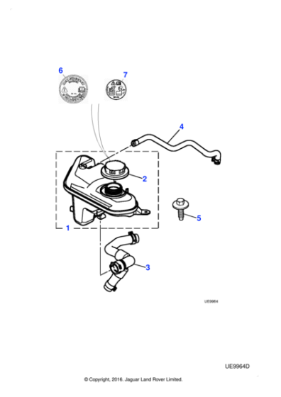 XR818937 - Jaguar Water hose