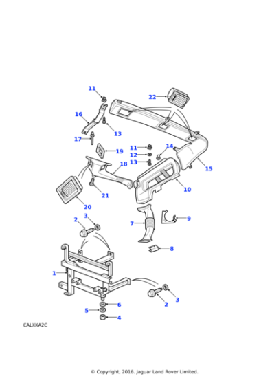 AWR1258LNF - Land Rover Frame-rear air conditioning unit