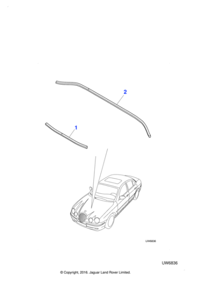 XR853880 - Jaguar Bonnet seal