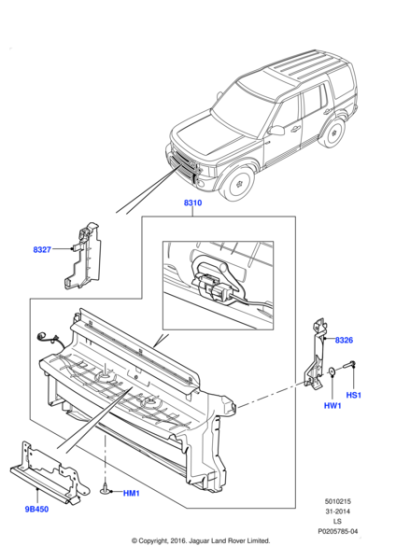 LR024163 - Land Rover Deflector - Air