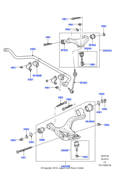 LR075995 - Land Rover Arm - Front Suspension