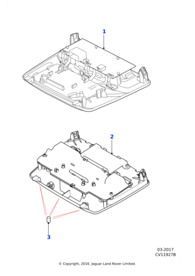 T2R2252LME - Jaguar Roof console