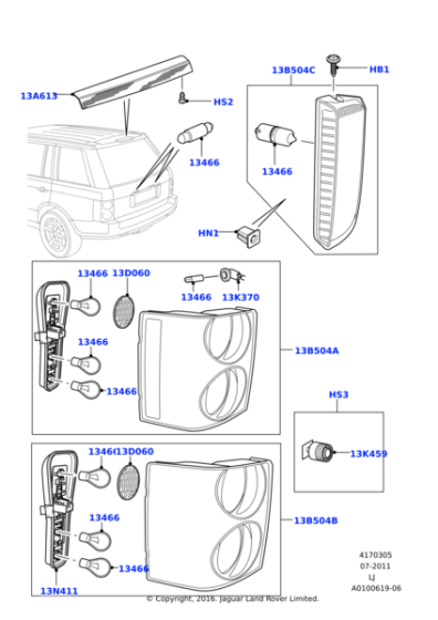 XZQ000020 - Land Rover Bulb