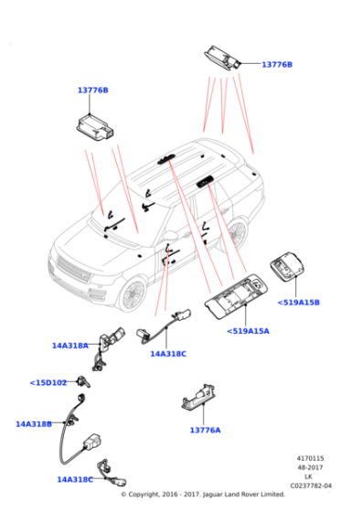 LR040401 - Land Rover Console - Passenger Assist