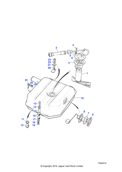 ESR2000 - Land Rover Tank assembly fuel