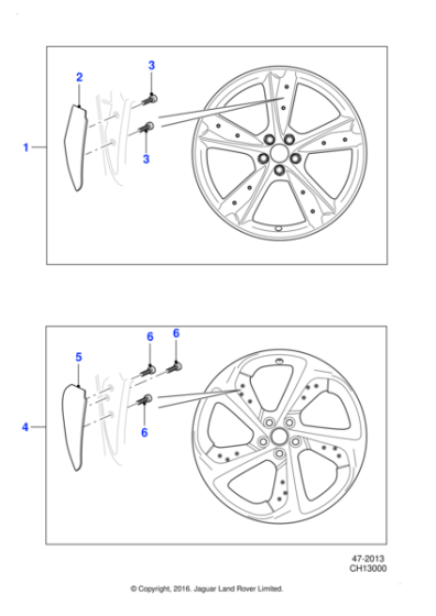T2R3290 - Jaguar Alloy road wheel