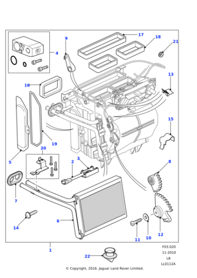 LR031515 - Land Rover Heater