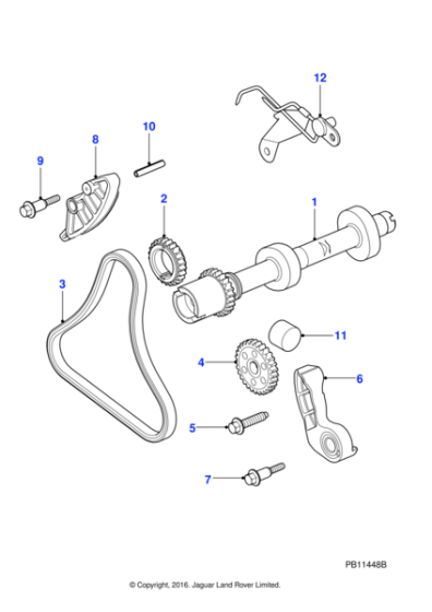 AJ813839 - Jaguar Chain tensioner blade