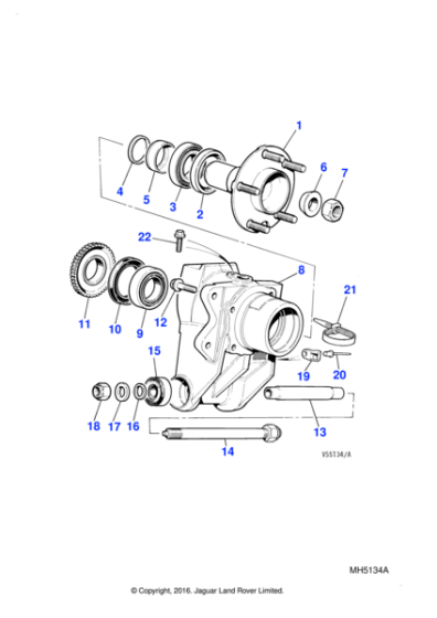 CCC3985 - Jaguar Hub carrier