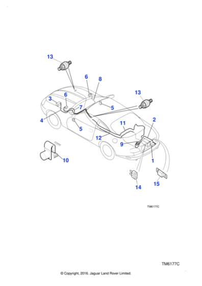 LJA1380AB - Jaguar Terminal post