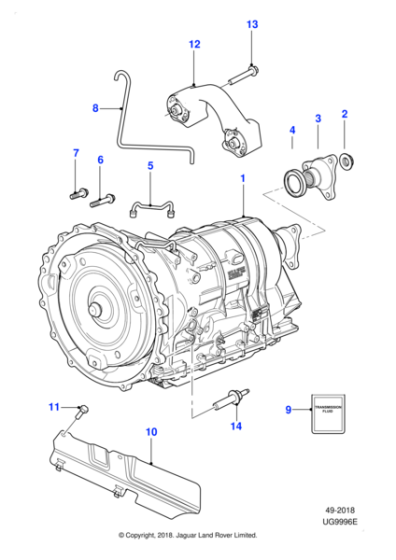 C2Z19142E - Jaguar Automatic gearbox