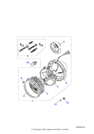 531586 - Land Rover Gasket-headlamp lens