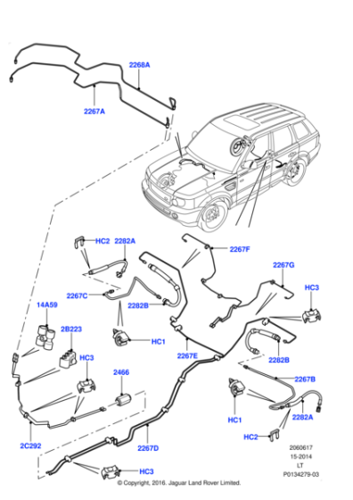 LR056966 - Land Rover Tube - Brake