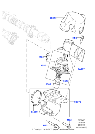 LR035936 - Land Rover Support Housing - Fuel Pump