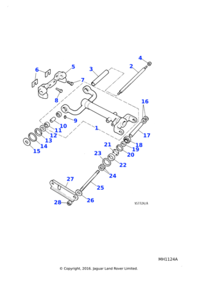 C166231 - Jaguar Pivot pin sleeve