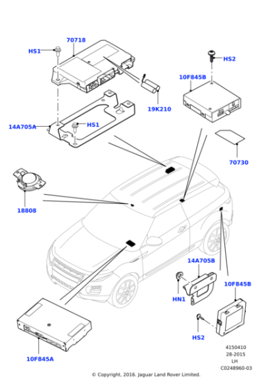 LR079412 - Land Rover MODULE - TELEMATICS CONTROL